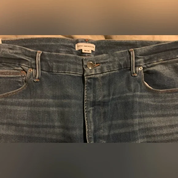 Good American x Calik Denim Always Fits Good Legs Skinny Crop Fits sizes 28W-32W - Picture 4 of 14